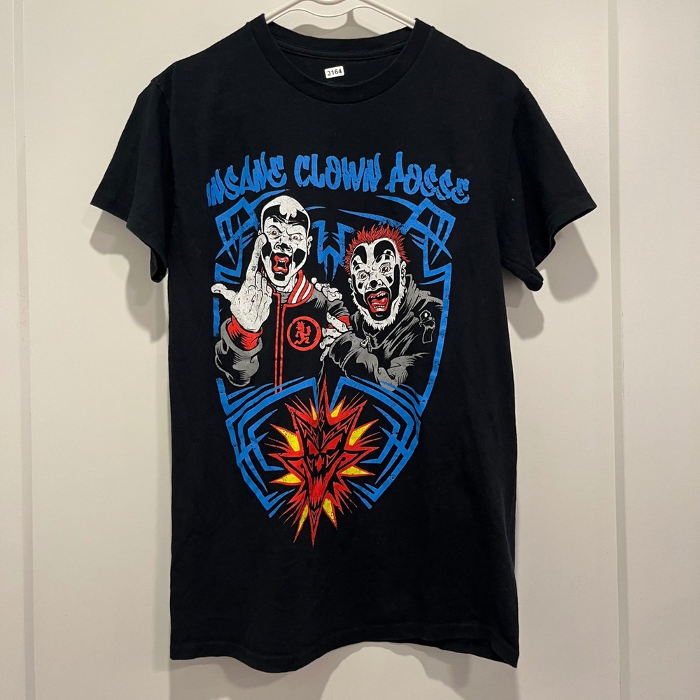 Insane Clown Posse ICP Graphic T-Shirt Mens Small Black Band Tee Short Sleeve